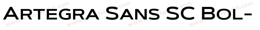 Artegra Sans SC Bol字体转换